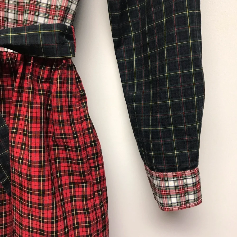 Polo Ralph Lauren Plaid Cotton Long Sleeve Girls Shirt Dress 6X